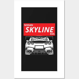 nissan skyline r35 Posters and Art